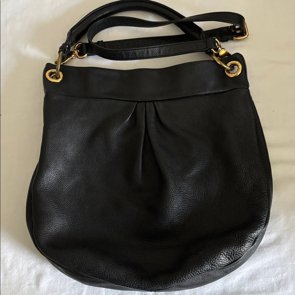 MARC by Marc Jacobs Classic Hillier Hobo Bag, Black Leather